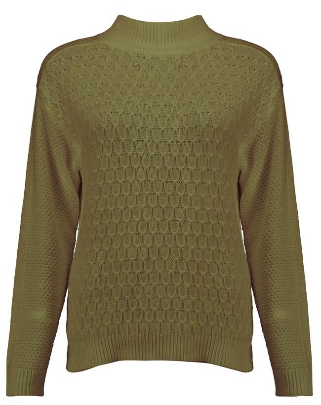 Bloomings Pullover Mock Fancy Bloomings SLK255-8810