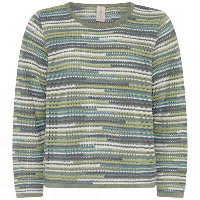 Skovhuus Pullover openwork stripe Skovh 3802