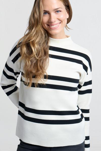 YAYA Pullover Turtleneck stripe Yay 01-000390