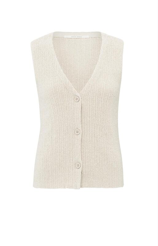 YAYA Gilet Knitted, Ribbed  Yaya 01-010091-502