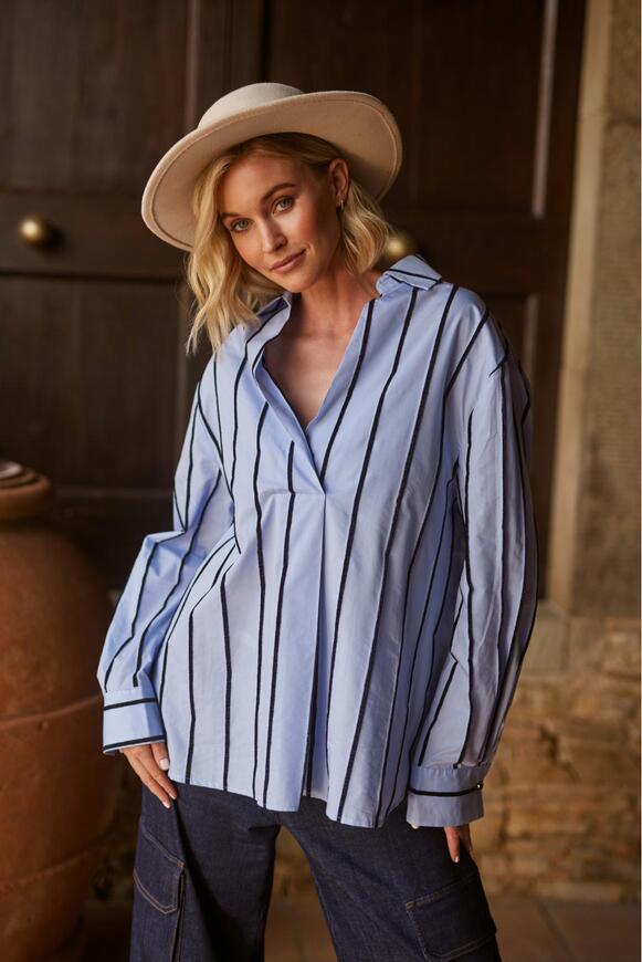 Nukus Blouse Bonn Stripe Nukus Bonn Stripe