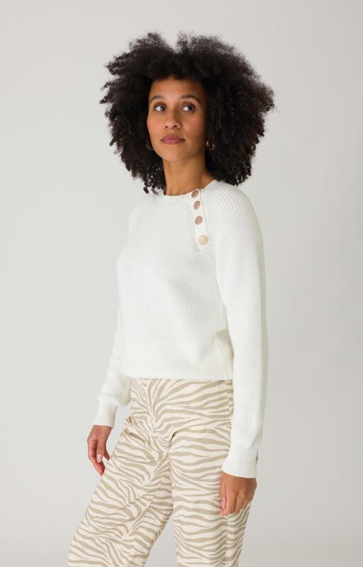 Anna Pullover met knopen Anna 21a09-02822-1