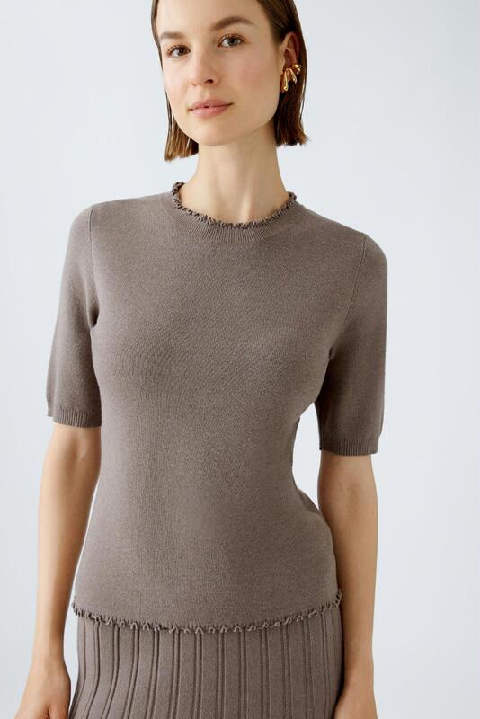 Oui Pullover Smoky Taupe Oui 89179